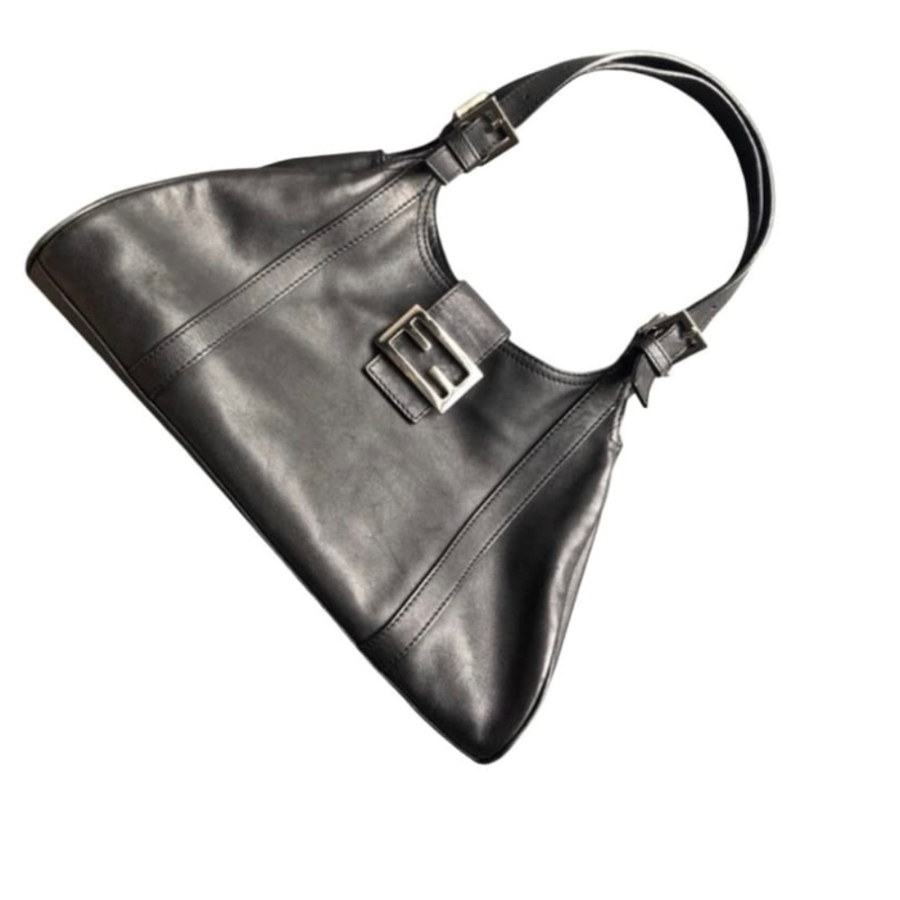 💥SOLD💥❤️Authentic Vintage Fendi Black Leather Handbag❤️
